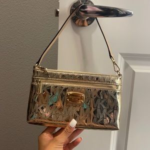 Michael Kors gold wristlet NWT